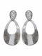 Enoch Drop Earrings with Textured Silver Drops