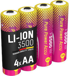 Ansmann Rechargeable Batteries AA Li-ion 3250mAh 4 pcs