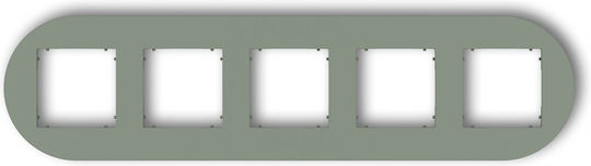 Mini Universal Frame Fivefold Round Made Sage Plastic 61mrto-5