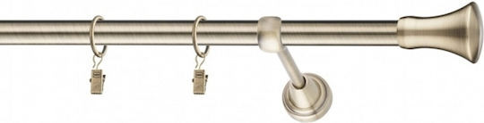 Rodeco Galerie Metalică Italia Simplă Ø19 mm 140 cm Gold