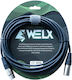 Welx Cablu XLR tată - XLR mamă Negru 6 m CC-SERIE-6M(negru)