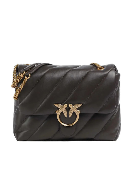 Pinko Love Damen Schulter-/Crossbody-Ledertasch...