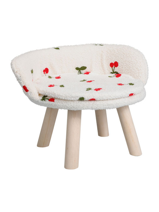 White Dog Sofa Bed 36x36cm