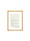 Wooden Wall Photo Frame with Yellow Frame K85/18