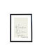 Wooden Wall Photo Frame with Black Frame K85/69