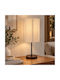 Ankor Wooden Table Lamp with Beige Shade