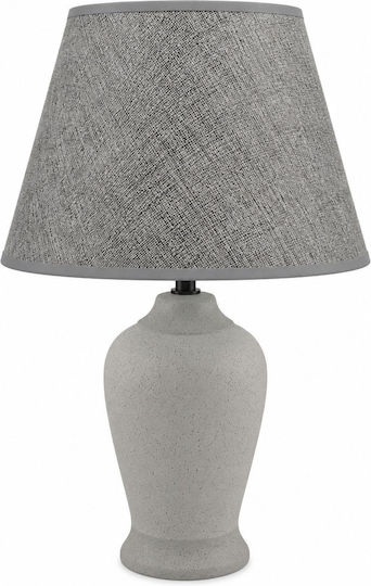 Ankor Ceramic Table Lamp with Grey Shade