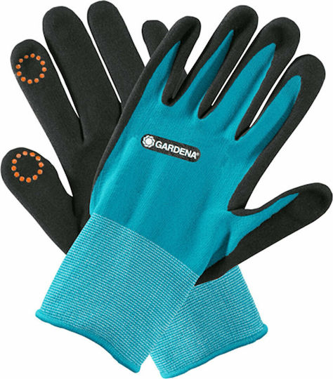 Gardena Blue Nitrile Garden Work Gloves