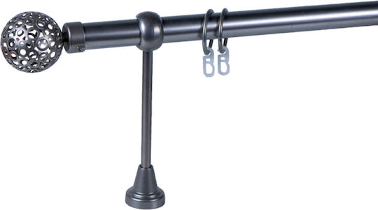 Rodeco Galerie Metalică Brazilia Simplă Ø25 mm 120 cm Matte Chrome