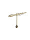 Rodeco Bară Metalică Simplă pentru Perdele Ø16 mm 140 cm Antique Gold