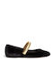 Damen-Ballerinas mit Riemchen Negro