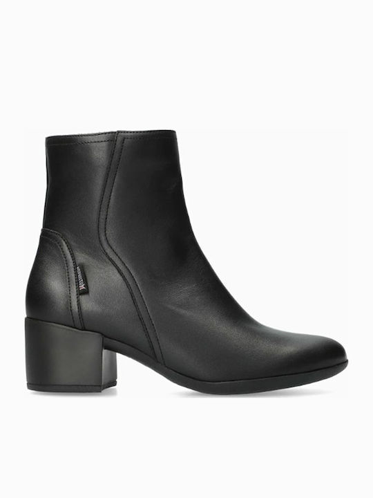 Δερμάτινα Γυναικεία Μποτάκια Black