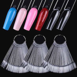 Display Tips Color Nail Art Balerina Clear 50pcs