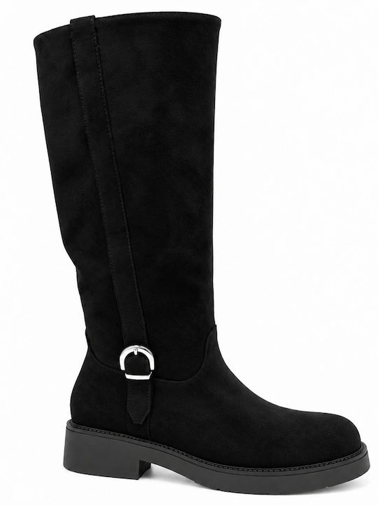 Black Suede Women's Boots