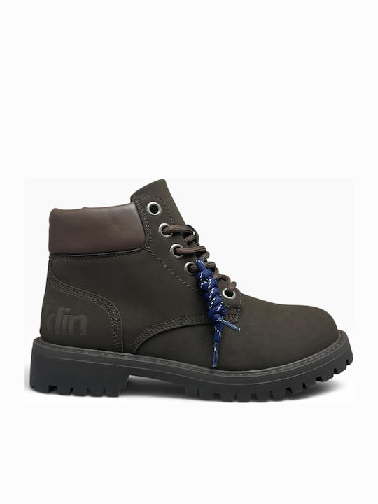 D.Franklin Sierra Classic Chunky Botine Maro