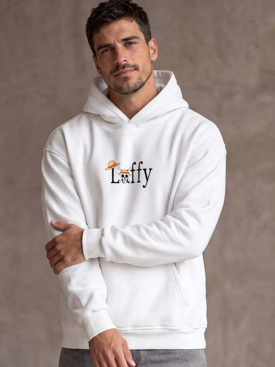 Ben Tailor Luffy Hooded Sweatshirt White