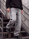 Men's Loose Baggy Fit Grey Jeans