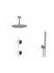 Cora Cora N10131-111+210-N5030 for Shower 2 Outlets Inox Silver