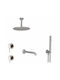 Cora Cora N10131-111+210-N5030 for Shower 3-Outlet Inox Silver