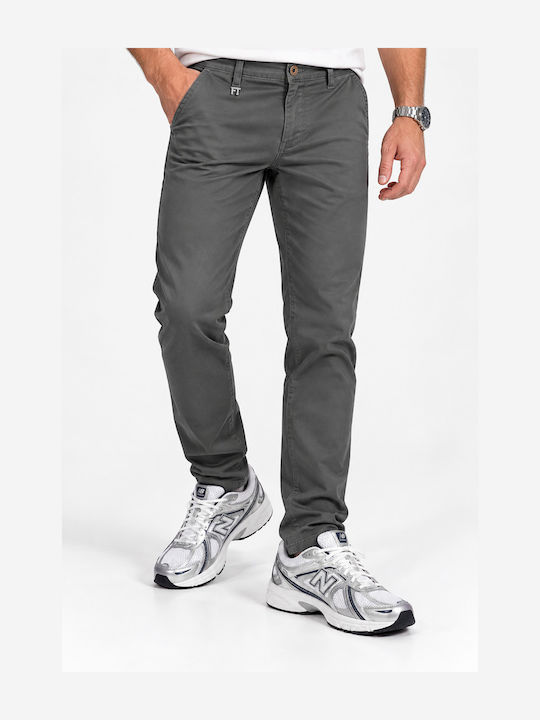 Men's Chino Trousers Regular Fit Dark Grey