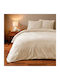 L-c Zanoa Duvet Cover Set 240x220cm King Size with 4 Pillowcases Sand