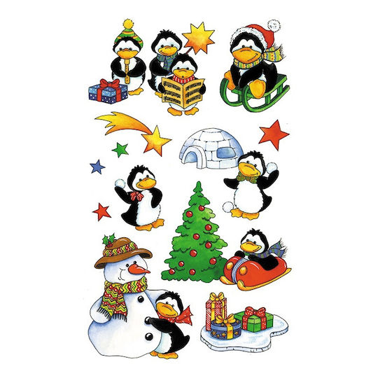 Αυτοκολλητα Bsb Απλα Christmas 2 Φύλλα