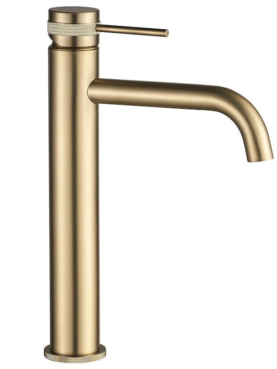 Rea Lungo Hoher Goldener Mischbatterie-Waschtis...