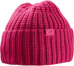 4F Unisex Knitted Beanie in Fuchsia