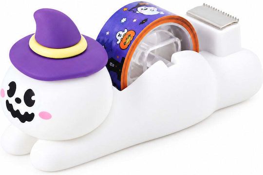 Gim Halloween Adhesive Tape Dispenser 1.8 cm X 10 m 2 Designs 1 Piece Ghost