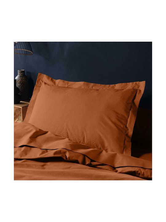L-c Lina Oxford Pillowcase Caramel 50x70cm