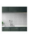 3D Wall Panels Self-Adhesive Plastic Grey 30.5x25cm