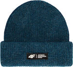 4F Unisex Knitted Beanie in Turquoise
