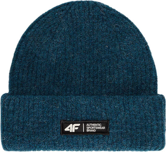 Unisex Knitted Beanie in Turquoise