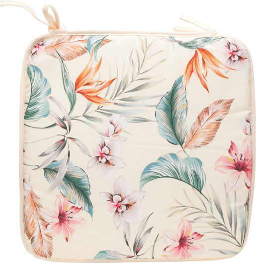 Progarden Водоустойчива Възглавница за Градински Стол Floral Бежова 38x38см.