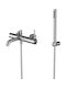 Karag Eternity Retro Bathtub Mixer Faucet Complete Set Inox Grey