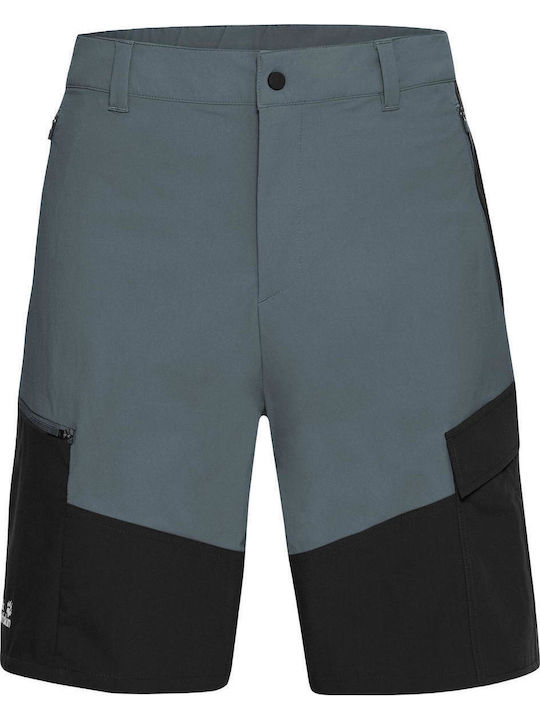 Jack Wolfskin Hike Pantaloni Scurți Gri de Drumeție pentru Bărbați