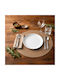 L-c Coppeur Round Brown Artificial Leather Placemat 38cm