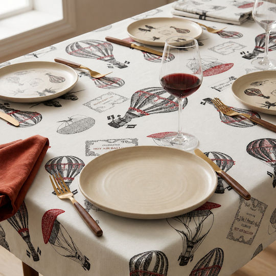 Xionoula Home White Tablecloth 140x220cm