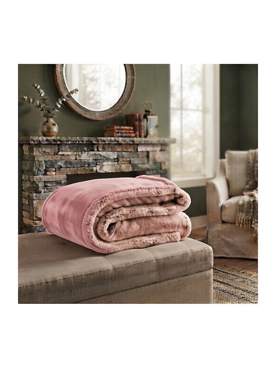 To megalo pazari Sherpa Blanket Semi-Double 190...