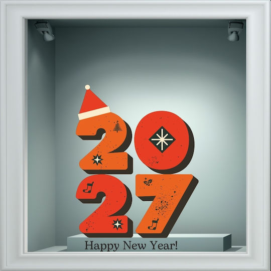 Αυτοκόλλητο Βιτρίνας - Happy New Year 20 - 80cm X 60cm