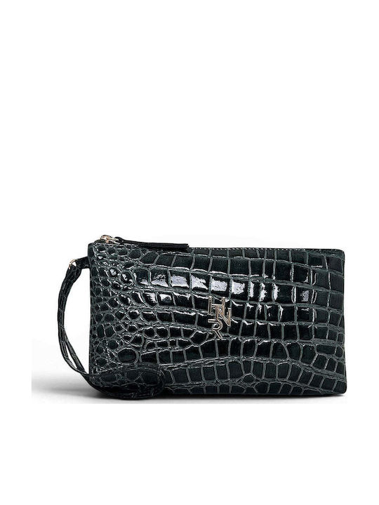 Γυναικεία Τσάντα Χειρός Mini Croco Glos Πράσινο