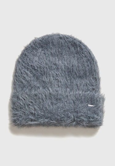 Women's Knitted Beanie in Grey