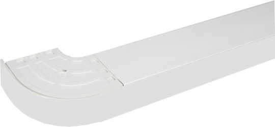 Rodeco Челна Планка за Корниз за Завеси Dortmund 360 см Пластмасова