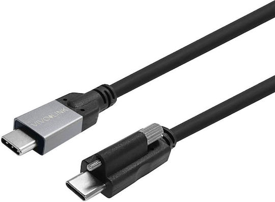 Vivolink Usb-c Screw To Usb-c Cable 10m Supports Enterprise-tested