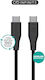 Estuff Infinite Grs Usb-c To Usb-c Cable 1m Black Pvc Free Recycled Plastic