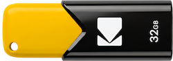 Kodak Kodak Performance B113s Click Easy Usb Flash Drive 32gb Usb 3.2 Gen 1 Usb-a Black-yellow Kodak Kodak Performance B113s Click Easy Usb Flash Drive 32gb Usb 3.2 Gen 1 Usb-a Black-yellow