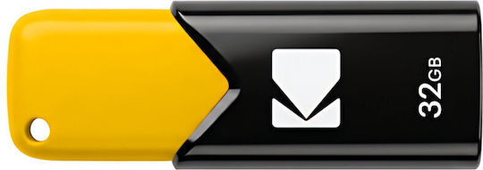 Kodak Kodak Performance B113s Click Easy USB Флаш Памет 32GB USB 3.2 Gen 1 USB-A Черно-Жълта