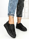 Γυναικεία Flatforms Sneakers Μαύρα