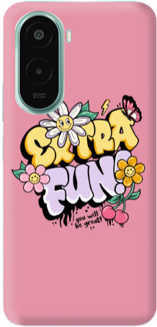 Xiaomi Poco M7 Extra Fun Pink Colored Silicone Tpu Θήκη