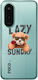 Xiaomi Poco M7 Lazy Sunday Transparent Silicone Tpu Θήκη